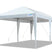 White No-Side 10x20 EZ Up Canopy#color_white