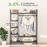 600LBS Heavy Duty Clothing Rack with Shelves