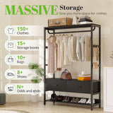 HOKEEPER Closet Organizer with Drawers & Hooks