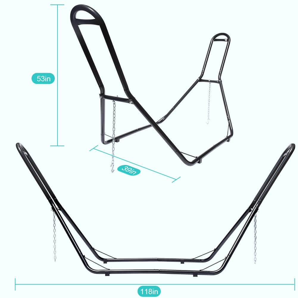 550lbs Capacity Portable Hammock Frame Size