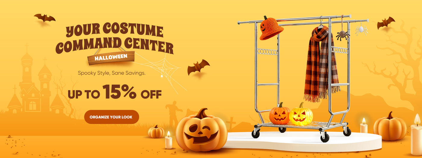 Spooktacular Halloween Deal! Save 15% on Our Best Garment Racks