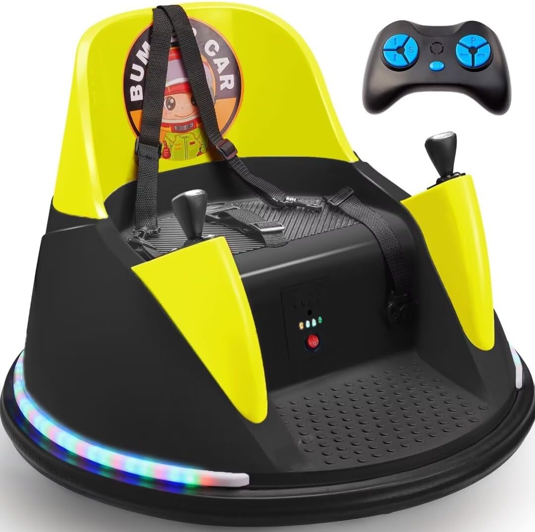 Zupapa 12V Bumper Car Yellow&black
