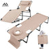 MAXLEAD HOME 5-Position Beach Chaise with Face Cradle (350LBS)