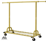 MAXLEAD HOME 525LBS Collapsible Gold Garment Rack