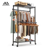 MAXLEAD HOME 400LBS Freestanding Garment Rack with Hooks